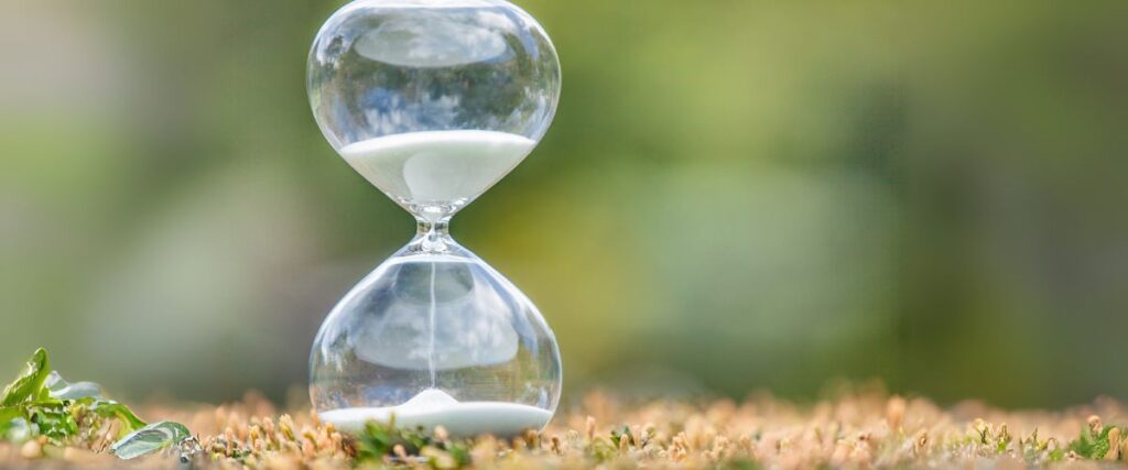 Imagem de uma ampulheta